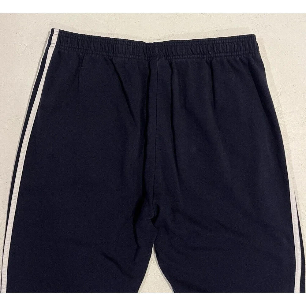 adidas Mens XL Spellout Logo Jogger Athletic‎ Pants GE0792 LegInk Navy 3-Stripe